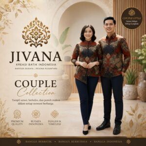 Batik Jivana. Batik Couple Seragaman. Kemeja Dan Blouse. Bahan Katun Mewah, Lapis Furing Nyaman Anti Luntur. Cocon Untuk Kondangan, Kantoran
